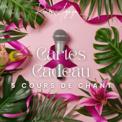 Carte Cadeau 5 Cours de Chant